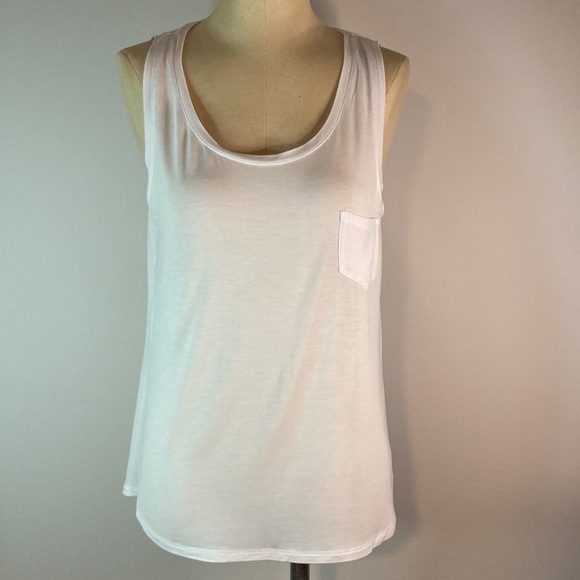 Prana Tops - Prana White Foundation Scoop Neck Tank size medium